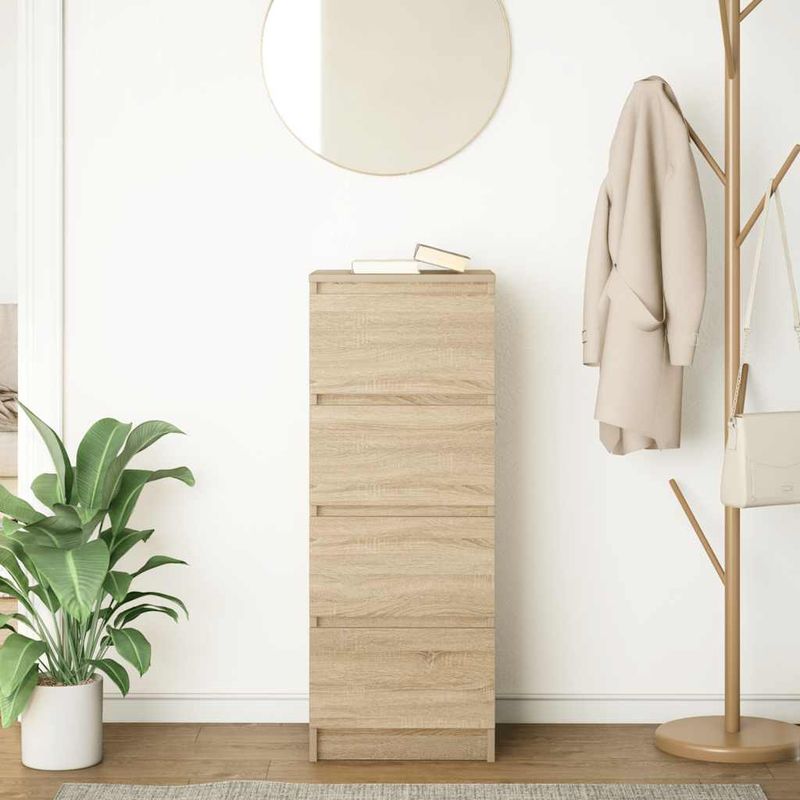 Casa si Gradina - Mobilier - Comode si corpuri - Comode - Bufeta Stejar Sonoma 37,5x35x99 cm Lemn prelucrat - Infinity.ro