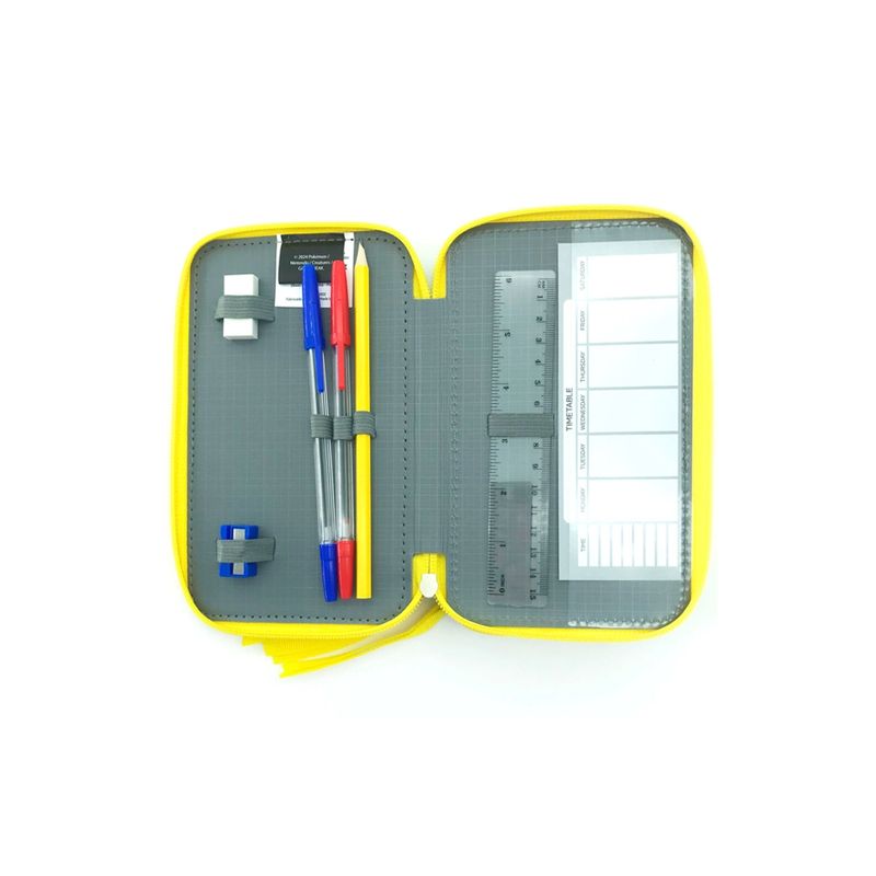 Carti si Birotica - Rechizite - Penare - Penar Pokemon, Echipat, 3 compartimente, 39 piese 21 x 16 x 7 cm Multicolor 20 x 16 x 7 cm - Infinity.ro