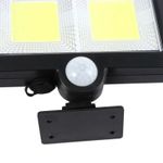 Casa si Gradina - Corpuri si surse de iluminat - Iluminat exterior - Lampi solare - Lampa solara Flippy cu senzor de miscare, 108 COB LED, 2 grile, 2400lm, ip65, negru - Infinity.ro