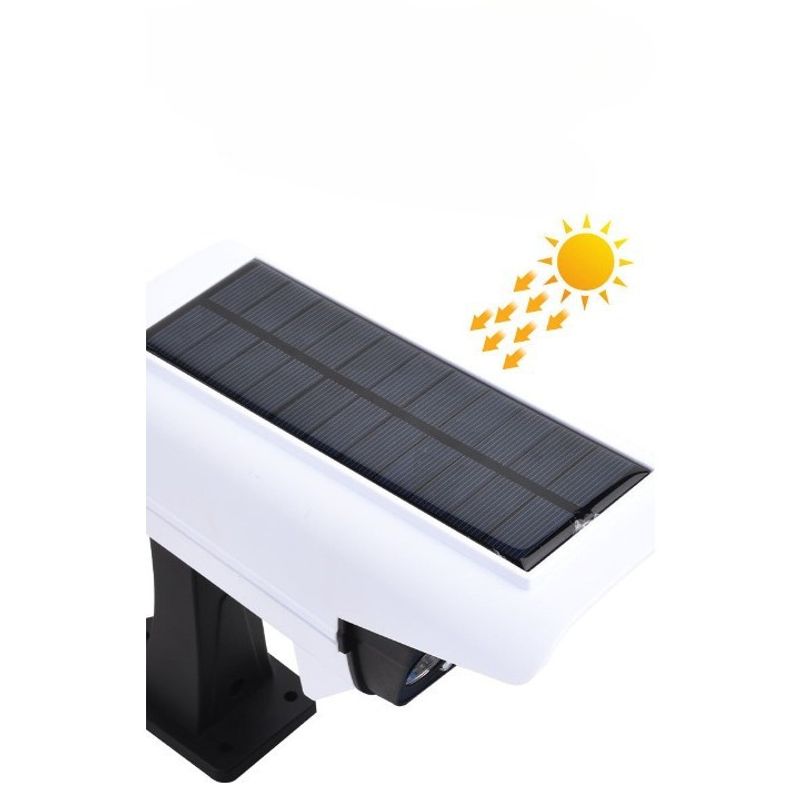 Casa si Gradina - Corpuri si surse de iluminat - Iluminat exterior - Lampi solare - Camera de supraveghere falsa, incarcare solara, 77 LED-uri, senzor de miscare, Flippy - Infinity.ro