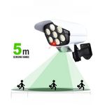 Casa si Gradina - Corpuri si surse de iluminat - Iluminat exterior - Lampi solare - Camera de supraveghere falsa, incarcare solara, 77 LED-uri, senzor de miscare, Flippy - Infinity.ro