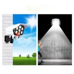 Casa si Gradina - Corpuri si surse de iluminat - Iluminat exterior - Lampi solare - Camera de supraveghere falsa, incarcare solara, 77 LED-uri, senzor de miscare, Flippy - Infinity.ro