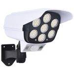 Casa si Gradina - Corpuri si surse de iluminat - Iluminat exterior - Lampi solare - Camera de supraveghere falsa, incarcare solara, 77 LED-uri, senzor de miscare, Flippy - Infinity.ro