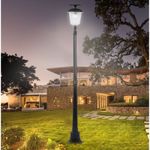 Casa si Gradina - Corpuri si surse de iluminat - Iluminat exterior - Lampi solare - Lampa solara de tip stalp pentru gradina, Flippy, Alb Cald - Infinity.ro