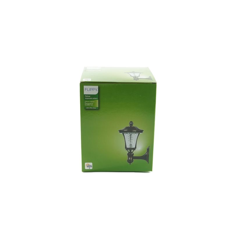 Casa si Gradina - Corpuri si surse de iluminat - Iluminat exterior - Lampi solare - Lampa solara cu prindere de perete, Flippy, Alb cald - Infinity.ro