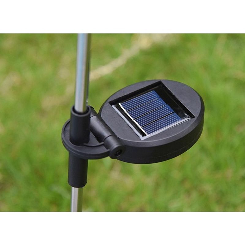 Casa si Gradina - Corpuri si surse de iluminat - Iluminat exterior - Lampi solare - Lumina solara LED tip Crin cu 5 flori, inaltime 75 cm, pentru gradina, Flippy - Infinity.ro