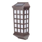 Casa si Gradina - Corpuri si surse de iluminat - Iluminat exterior - Lampi solare - Lampa solara LED tip Felinar pentru perete Flippy, 23 x 9 cm, 1.2V, ABS, 600mAh, rezistent la apa, alb cald - Infinity.ro