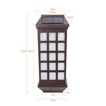 Casa si Gradina - Corpuri si surse de iluminat - Iluminat exterior - Lampi solare - Lampa solara LED tip Felinar pentru perete Flippy, 23 x 9 cm, 1.2V, ABS, 600mAh, rezistent la apa, alb cald - Infinity.ro
