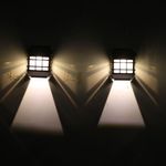 Casa si Gradina - Corpuri si surse de iluminat - Iluminat exterior - Lampi solare - Lampa solara LED tip Felinar pentru perete Flippy, 11.5 x 8.3cm, 1.2V, ABS, 400mAh, alb cald - Infinity.ro
