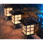 Casa si Gradina - Corpuri si surse de iluminat - Iluminat exterior - Lampi solare - Lampa solara Led pentru gradina, Tip felinar, Flippy, Alb cald - Infinity.ro