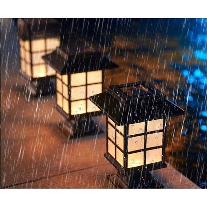 Casa si Gradina - Corpuri si surse de iluminat - Iluminat exterior - Lampi solare - Lampa solara Led pentru gradina, Tip felinar, Flippy, Alb cald - Infinity.ro