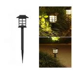 Casa si Gradina - Corpuri si surse de iluminat - Iluminat exterior - Lampi solare - Lampa solara Led pentru gradina, Tip felinar, Flippy, Alb cald - Infinity.ro