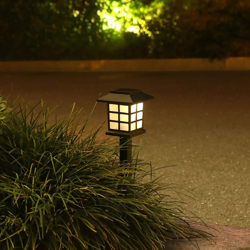 Casa si Gradina - Corpuri si surse de iluminat - Iluminat exterior - Lampi solare - Lampa solara Led pentru gradina, Tip felinar, Flippy, Alb cald - Infinity.ro