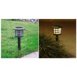 Casa si Gradina - Corpuri si surse de iluminat - Iluminat exterior - Lampi solare - Lampa solara Led pentru gradina, Tip felinar, Flippy, Alb cald - Infinity.ro