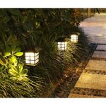 Casa si Gradina - Corpuri si surse de iluminat - Iluminat exterior - Lampi solare - Lampa solara Led pentru gradina, Tip felinar, Flippy, Alb cald - Infinity.ro