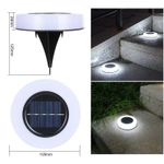 Casa si Gradina - Corpuri si surse de iluminat - Iluminat exterior - Lampi solare - Lampa solara LED, sub forma de cerc, pentru gazon sau gradina, Rezistenta la apa, Flippy, Alb rece - Infinity.ro