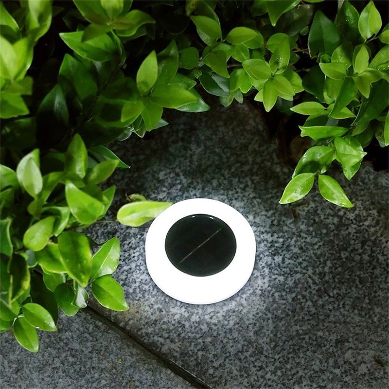 Casa si Gradina - Corpuri si surse de iluminat - Iluminat exterior - Lampi solare - Lampa solara LED, sub forma de cerc, pentru gazon sau gradina, Rezistenta la apa, Flippy, Alb rece - Infinity.ro