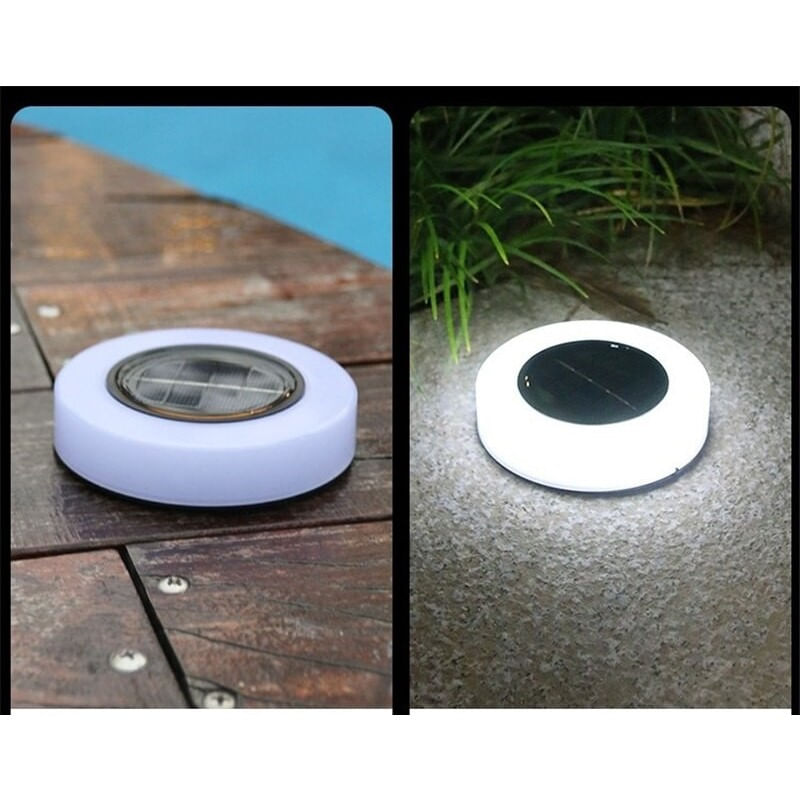 Casa si Gradina - Corpuri si surse de iluminat - Iluminat exterior - Lampi solare - Lampa solara LED, sub forma de cerc, pentru gazon sau gradina, Rezistenta la apa, Flippy, Alb rece - Infinity.ro