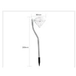 Casa si Gradina - Corpuri si surse de iluminat - Iluminat exterior - Lampi solare - Lampa solara LED tip Diamant pentru gradina Flippy, inaltime 30 cm, 2V, ABS, 600mAh, alb rece - Infinity.ro