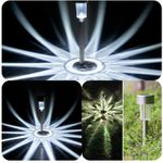 Casa si Gradina - Corpuri si surse de iluminat - Iluminat exterior - Lampi solare - Lampa solara LED de exterior pentru gradina Flippy, dispersor normal, 0.06W, Inox, 29 cm - Infinity.ro