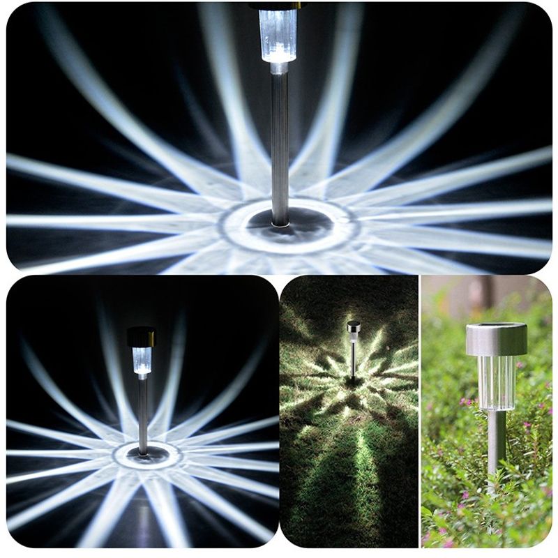 Casa si Gradina - Corpuri si surse de iluminat - Iluminat exterior - Lampi solare - Lampa solara LED de exterior pentru gradina Flippy, dispersor normal, 0.06W, Inox, 29 cm - Infinity.ro