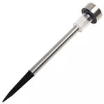 Casa si Gradina - Corpuri si surse de iluminat - Iluminat exterior - Lampi solare - Lampa solara LED de exterior pentru gradina Flippy, dispersor normal, 0.06W, Inox, 29 cm - Infinity.ro