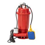 Casa si Gradina - Gradinarit si plante - Instalatii si accesorii pentru irigatii - Pompe apa - Pompa submersibila Wertcraft cu plutitor pentru apa murdara, rosie, 1.1 kW, 15 m³/h, racord 2", inaltime refulare 15 m - Infinity.ro