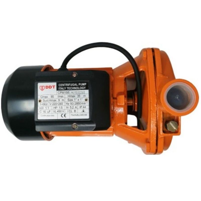 Casa si Gradina - Gradinarit si plante - Instalatii si accesorii pentru irigatii - Pompe apa - Pompa de suprafata DDT CMP158, 1100 W, 2400 l/h, aspiratie 9 m, refulare 35 m - Infinity.ro
