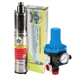 Casa si Gradina - Gradinarit si plante - Instalatii si accesorii pentru irigatii - Pompe apa - Pompa de apa submersibila Micul Fermier 1.1kw 3.6mc/h, 2850 rpm + Prescontrol automat EPC-3 - Infinity.ro