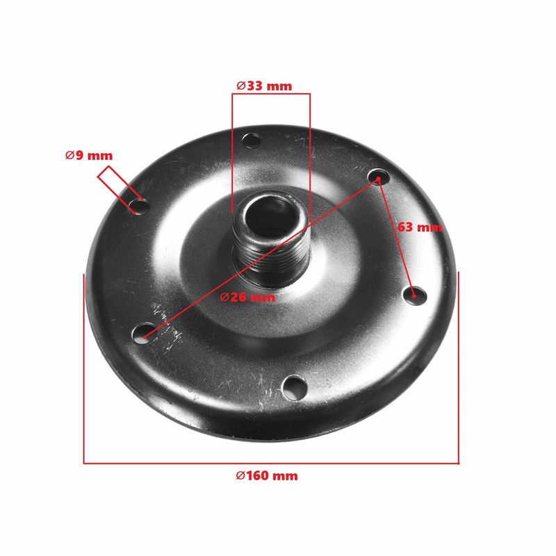 Casa si Gradina - Gradinarit si plante - Instalatii si accesorii pentru irigatii - Pompe apa - Flansa SS din otel-inox pentru hidrofor 24L, Elefant - Infinity.ro