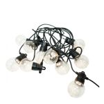 Casa si Gradina - Corpuri si surse de iluminat - Iluminat exterior - Instalatii luminoase exterior - Instalatie Craciun, 5 M, 10 de LED-uri, alb-cald, model cu bulb, liniara, solara, interior/exterior, Flippy - Infinity.ro