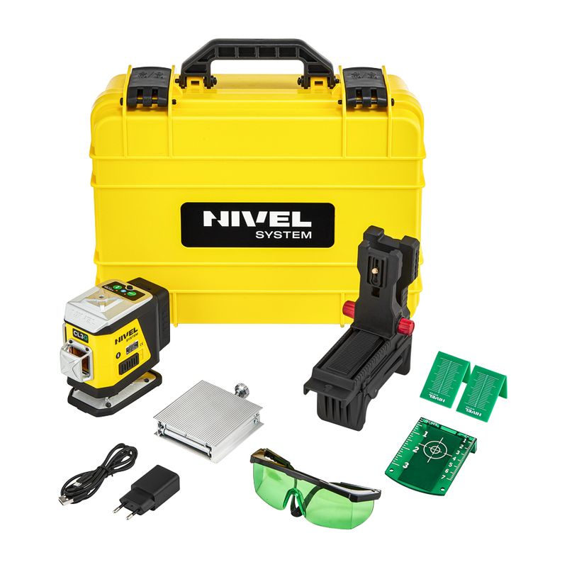 Casa si Gradina - Constructii - Scule electrice si accesorii - Aparate de masura - Nivela laser cu fascicul verde in cruce, 3 x 360°, CL3G cu Bluetooth - Infinity.ro