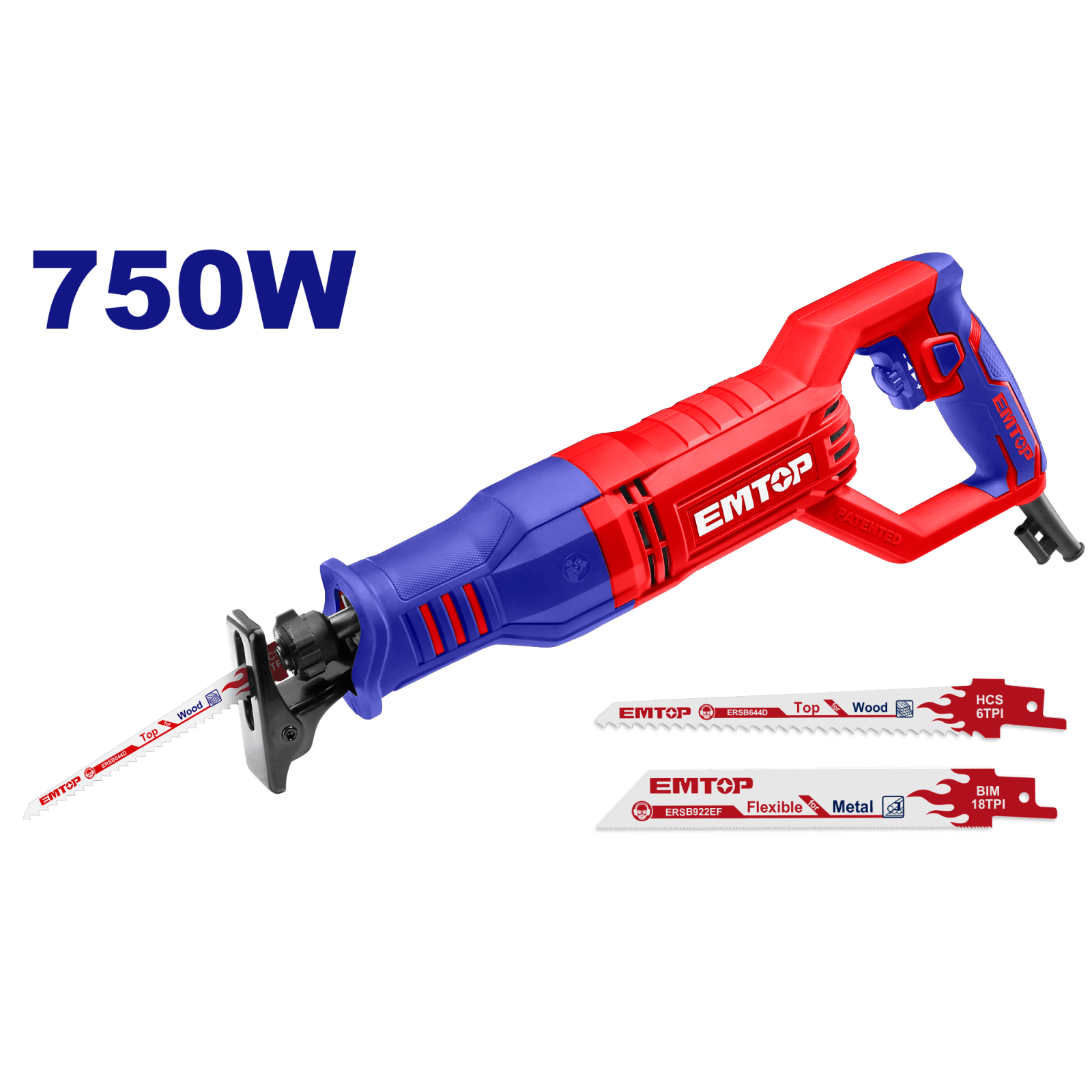 Fierastrau electric tip sabie 750W - ERSW8001, EMTOP