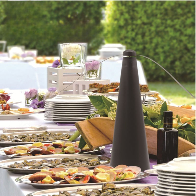 Electronice si Electrocasnice - Climatizare si sisteme de incalzire - Aparate racire aer - Ventilatoare - Ventilator Exterior, Flippy, Repelent pentru Muste/Tantari, Cablu USB, Slot Baterii, 9 x 9 x 20 cm, Negru - Infinity.ro