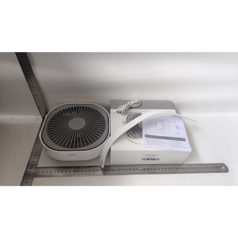 Electronice si Electrocasnice - Climatizare si sisteme de incalzire - Aparate racire aer - Ventilatoare - Mini ventilator pentru birou cu usb, Flippy, rotire 360 grade, 3 viteze, 1500 mA, 13.5 x 12,8, Alb - Infinity.ro