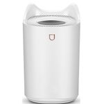 Electronice si Electrocasnice - Climatizare si sisteme de incalzire - Aparate filtrare aer - Umidificatoare - Umidificator cu duza dubla, Flippy, de capacitate mare 3L, alb - Infinity.ro