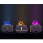 Electronice si Electrocasnice - Climatizare si sisteme de incalzire - Aparate filtrare aer - Umidificatoare - Umidificator de tip flacara, Flippy, cu aromaterapie, 7 culori, 250 ml, negru - Infinity.ro