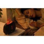 Electronice si Electrocasnice - Climatizare si sisteme de incalzire - Aparate filtrare aer - Umidificatoare - Umidificator de tip flacara, Flippy, cu aromaterapie, 7 culori, 250 ml, negru - Infinity.ro