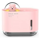 Electronice si Electrocasnice - Climatizare si sisteme de incalzire - Aparate filtrare aer - Umidificatoare - Umidificator Urs Spatial, Flippy, 300 ml, roz - Infinity.ro