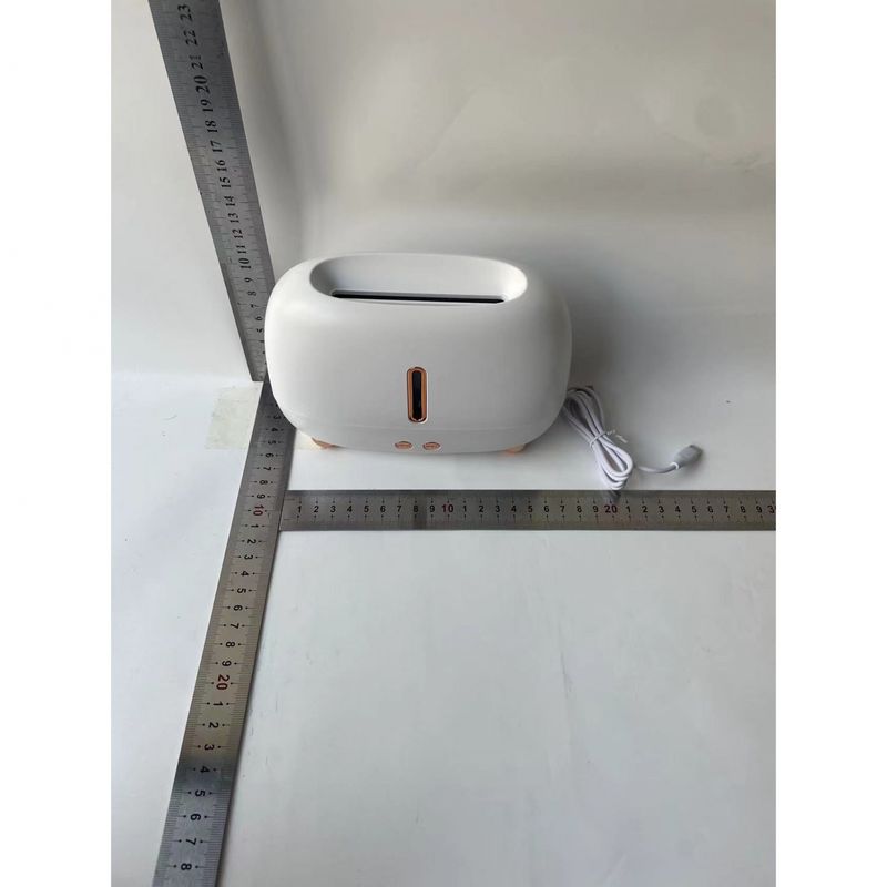 Electronice si Electrocasnice - Climatizare si sisteme de incalzire - Aparate filtrare aer - Umidificatoare - Umidificator de tip flacara, Flippy, cu aromaterapie, 7 culori, 250 ml, alb - Infinity.ro