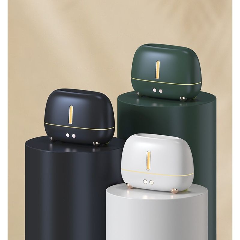 Electronice si Electrocasnice - Climatizare si sisteme de incalzire - Aparate filtrare aer - Umidificatoare - Umidificator de tip flacara, Flippy, cu aromaterapie, 7 culori, 250 ml, verde - Infinity.ro