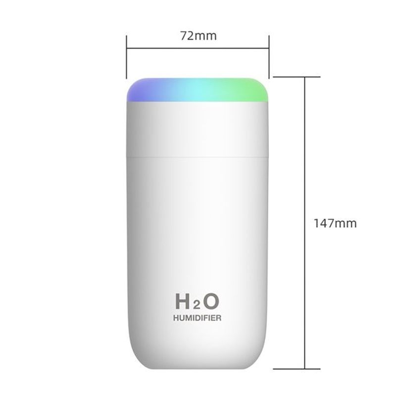 Electronice si Electrocasnice - Climatizare si sisteme de incalzire - Aparate filtrare aer - Umidificatoare - Umidificator, H2O, cu difuzor de aroma, Culori random - Infinity.ro