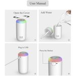 Electronice si Electrocasnice - Climatizare si sisteme de incalzire - Aparate filtrare aer - Umidificatoare - Umidificator, H2O, cu difuzor de aroma, Culori random - Infinity.ro