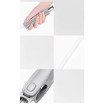 Market - Curatenie si intretinere casa - Produse menaj - Maturi si farase - Set Mop Plat + Galeata, Flippy, cu Sistem de Stoargere, Lungime Telescopica 140 cm, Argintiu/Galben - Infinity.ro