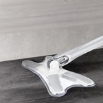 Market - Curatenie si intretinere casa - Produse menaj - Maturi si farase - Set Mop Plat + Galeata, Flippy, cu Sistem de Stoargere, Lungime Telescopica 140 cm, Argintiu/Galben - Infinity.ro