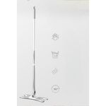 Market - Curatenie si intretinere casa - Produse menaj - Maturi si farase - Set Mop Plat + Galeata, Flippy, cu Sistem de Stoargere, Lungime Telescopica 140 cm, Argintiu/Galben - Infinity.ro