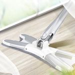 Market - Curatenie si intretinere casa - Produse menaj - Maturi si farase - Set Mop Plat + Galeata, Flippy, cu Sistem de Stoargere, Lungime Telescopica 140 cm, Argintiu/Galben - Infinity.ro