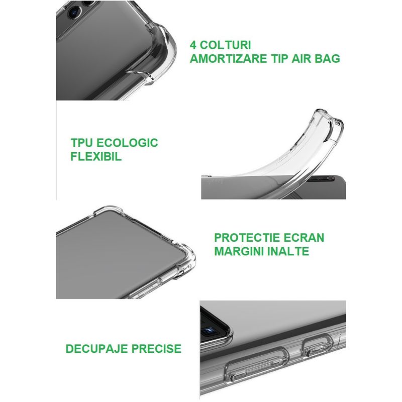 Laptop, Telefoane si Tablete - Telefoane mobile si accesorii - Accesorii Telefoane - Huse telefoane - Husa de Protectie, Flippy, Compatibila cu Honor 90, TPU Antisoc, Protectie Colturi, 1.5 mm Transparent - Infinity.ro
