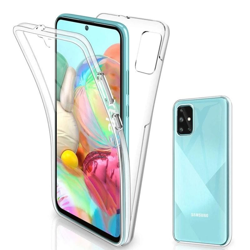 Laptop, Telefoane si Tablete - Telefoane mobile si accesorii - Accesorii Telefoane - Huse telefoane - Husa de protectie Flippy® pentru Samsung A71 Full Tpu 360 Transparent - Infinity.ro