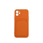 Laptop, Telefoane si Tablete - Telefoane mobile si accesorii - Accesorii Telefoane - Huse telefoane - Husa protectie Flippy cu suport card compatibila cu Apple iPhone 12 Portocaliu - Infinity.ro